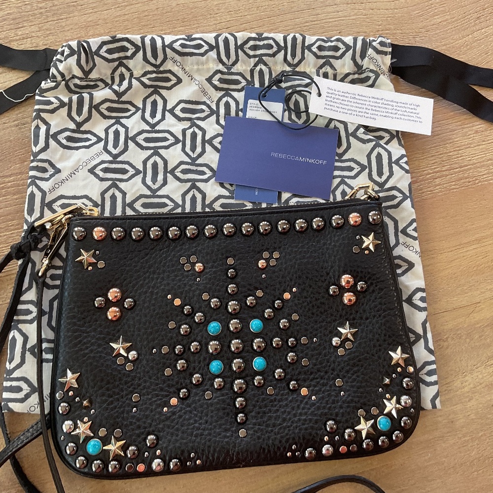 Rebecca Minkoff Ascher Black Leather Crossbody “Like New”